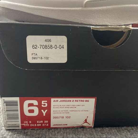 Air Jordan 2 Retro Concord Home 6.5Y - Picture 10 of 12